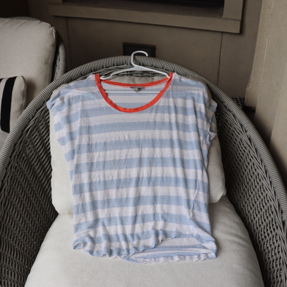 NWOT Joie Madden Short sleeve Stripped Shirt